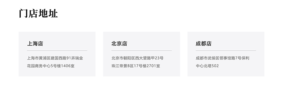 门店地址